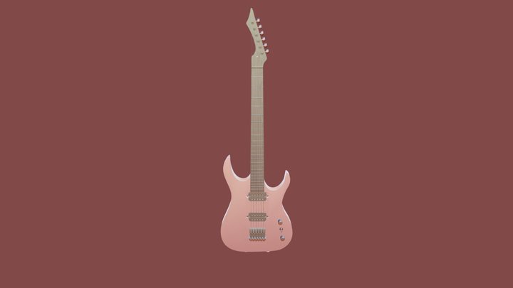 Blackmachine B6 Guitar 3D Model