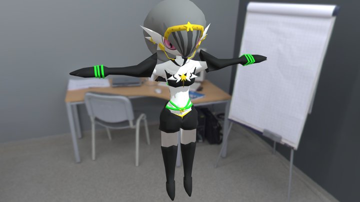 Sailor Gardevoir 3D Model