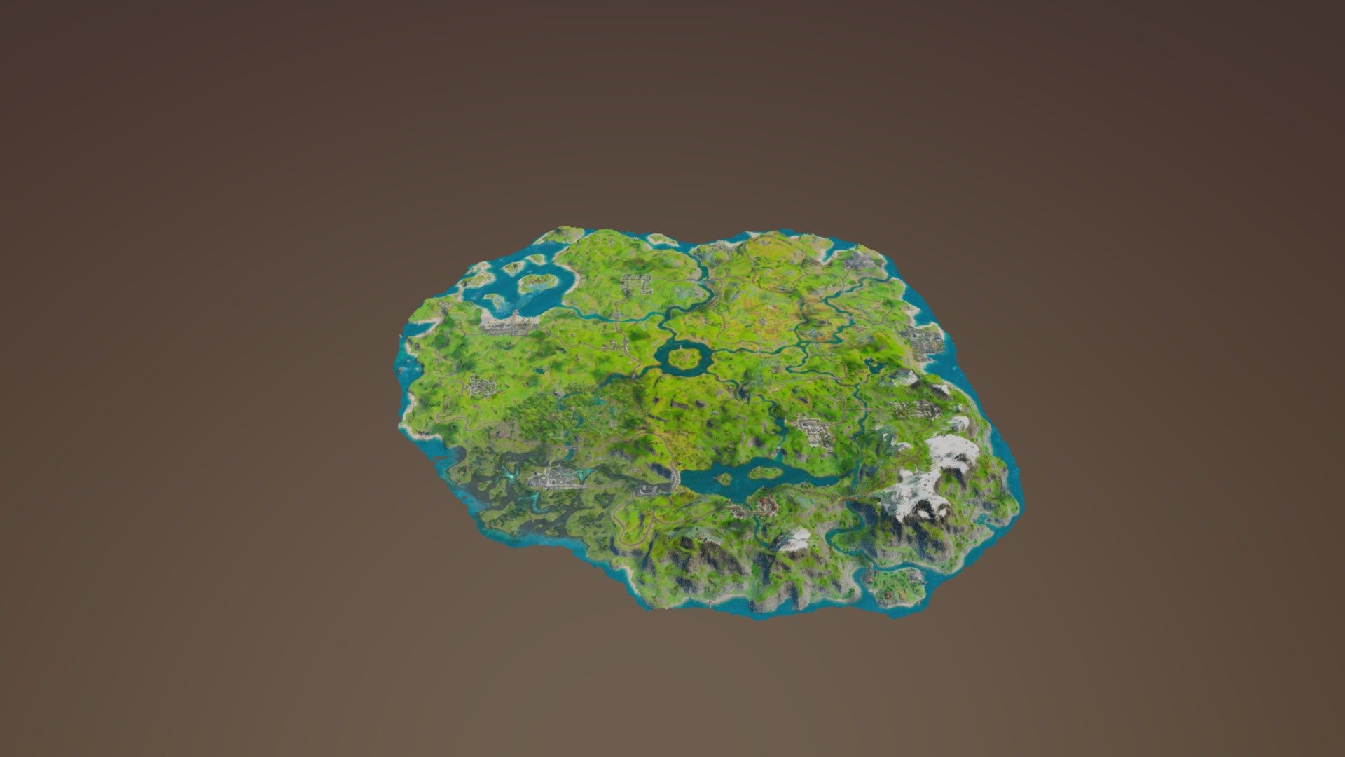 Fortnite Chapter 2 Map 3d Scan