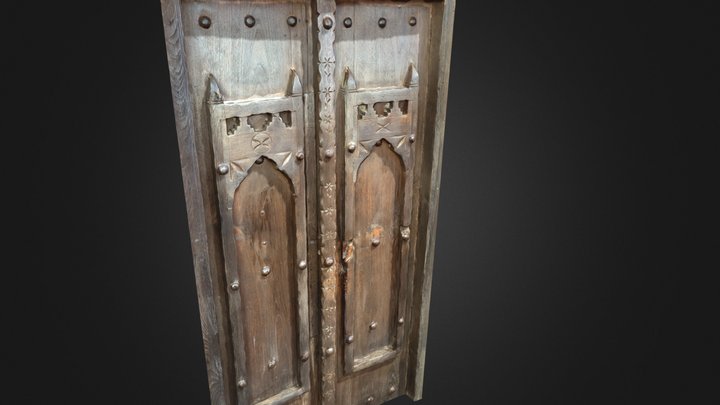 Old arabic style door 3D Model