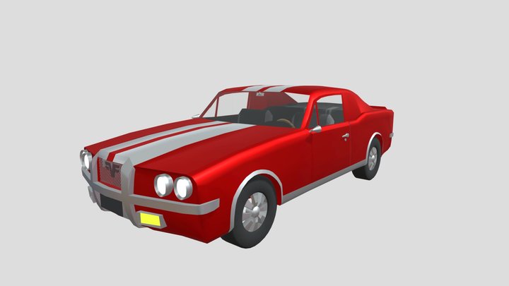Vanguard - Fictional Muscle Car 3D Model