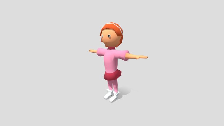 Daphne_ LowPolly 3D Model