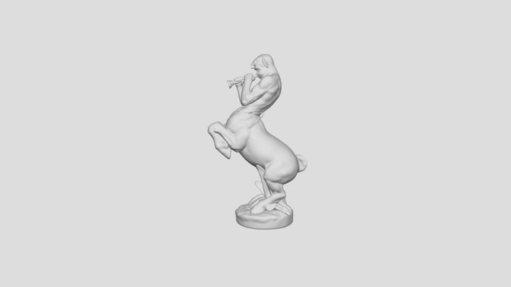 centaur with trompet 3D Model