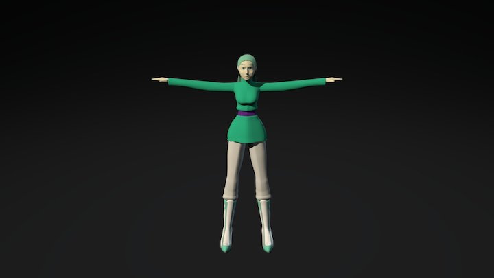 Character Textured 3D Model