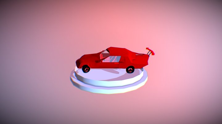 RED car 3D Model