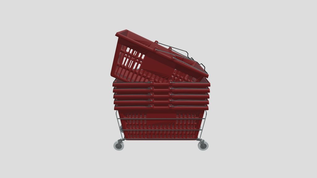 Supermarket Baskets Kart Combo