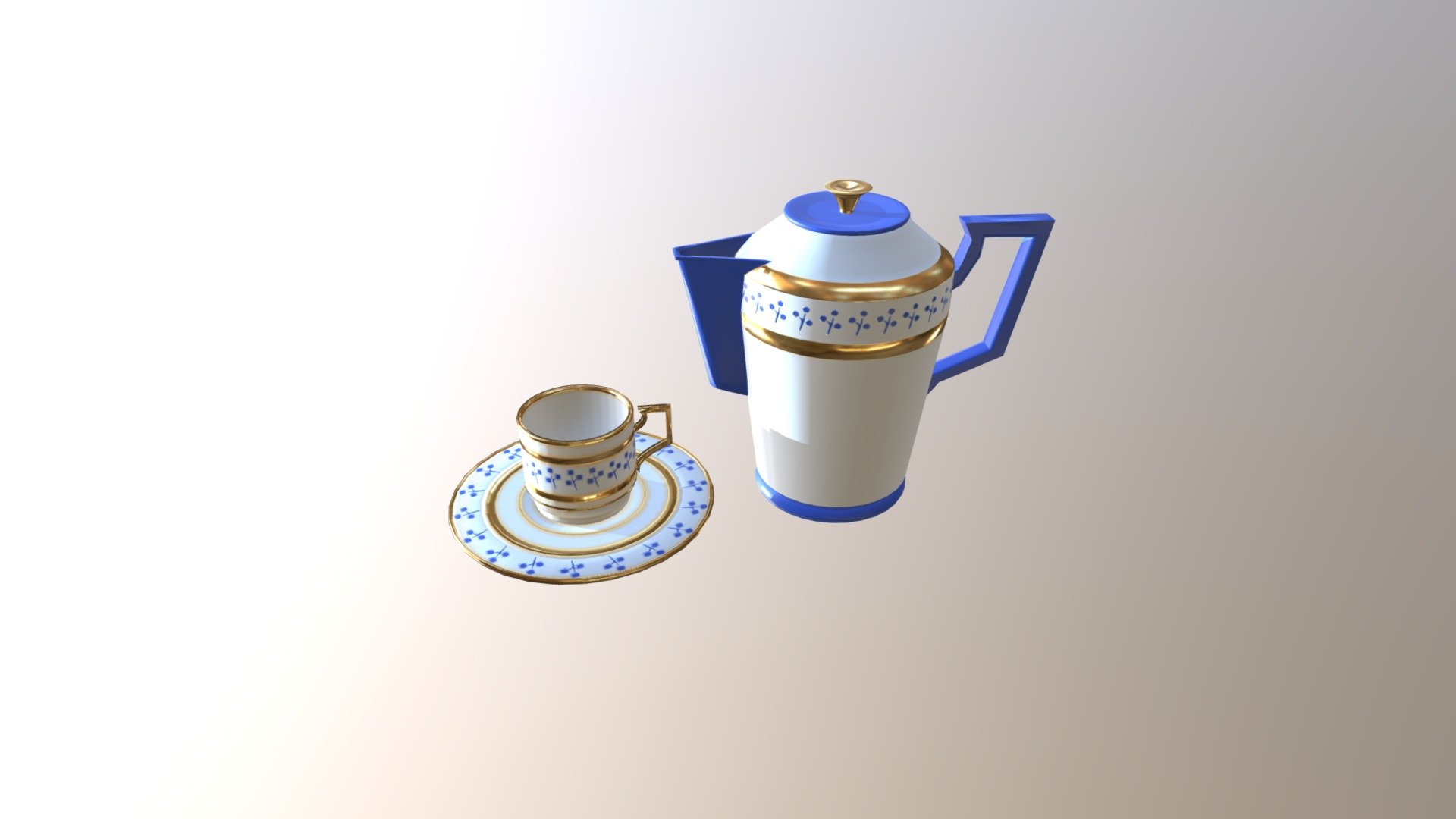 Tea Set Download Free 3d Model By Asia Matusik Asiam [194d894