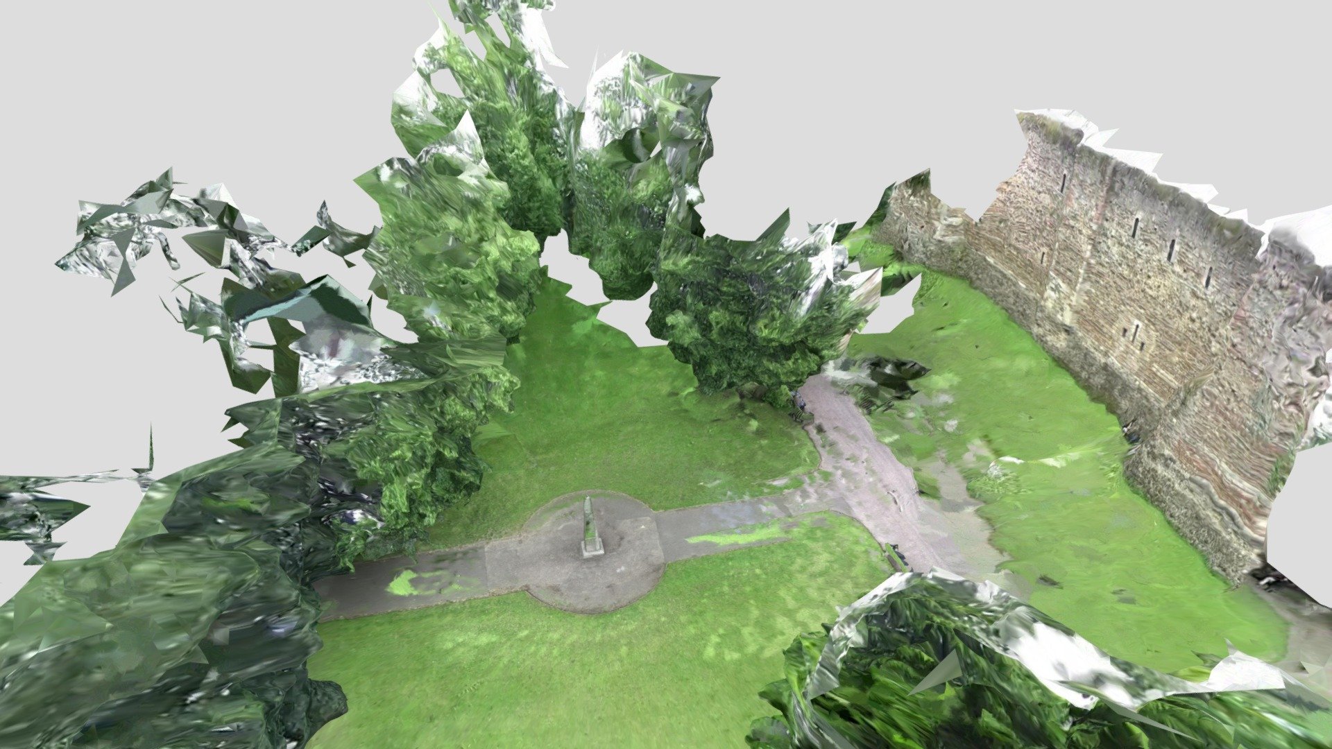 Colchester Castle Park - North Side & Obelisk
