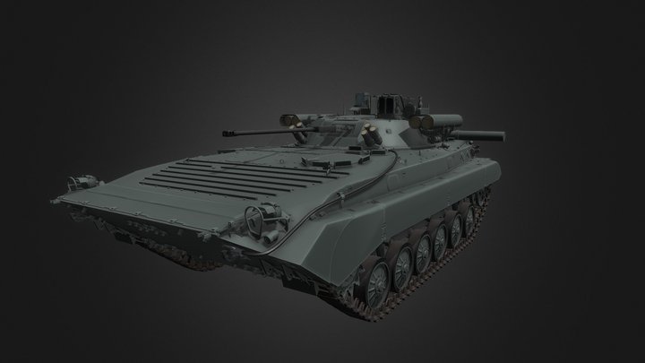 Russian military vehicles - BMP-2M Berezhok 3D Model
