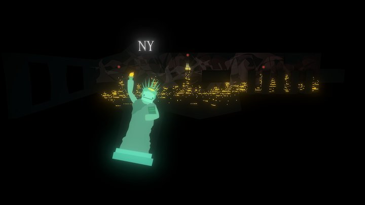 New York Empire / Night 3D Model