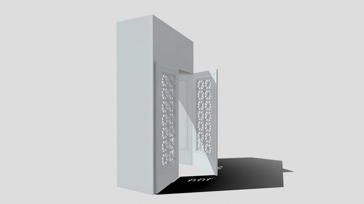 Doe Library Door (OPEN2) 3D Model