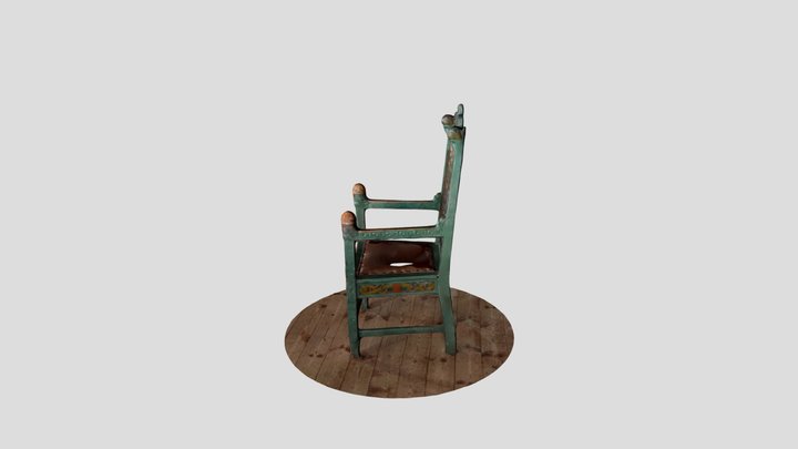 Kings chair at Røkenes by Lars Kinsarvik 3D Model