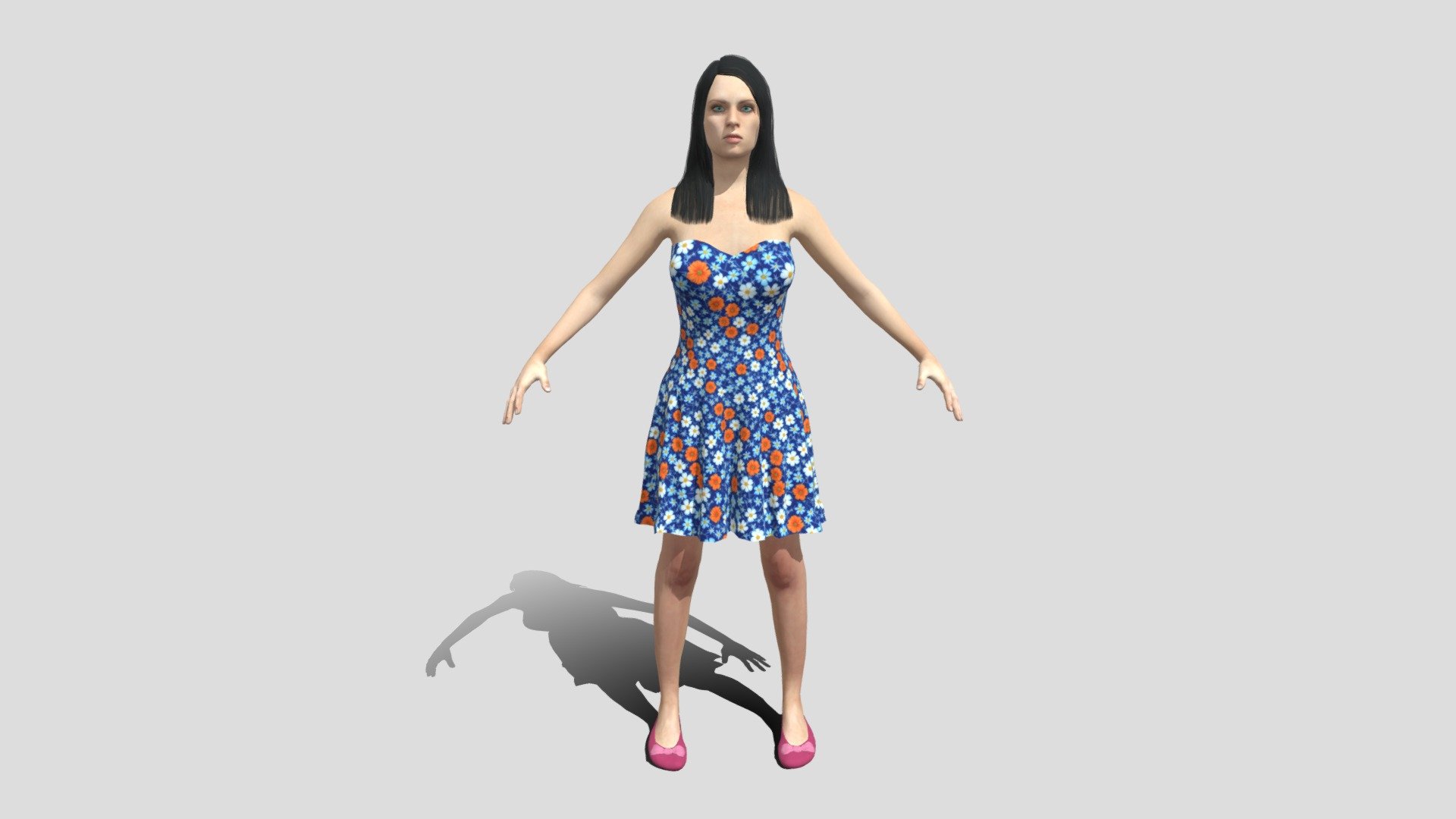 Sara Character Rigged - Buy Royalty Free 3D model by chroma3d ...