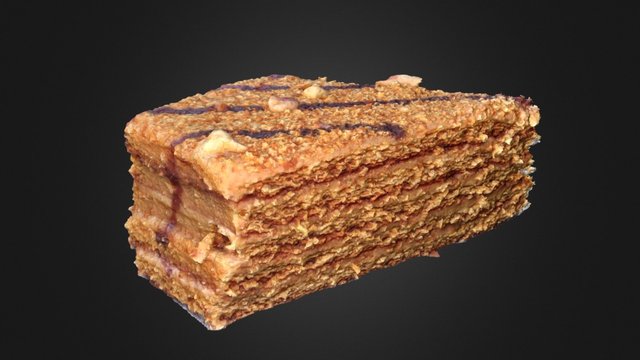 Marlenka - Czech honey cake - #3DST53 3D Model