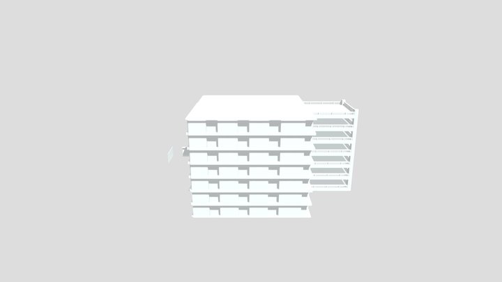 Apartment Building 3D Model