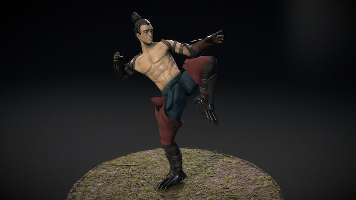 Fighting Battle Mage 3D Model
