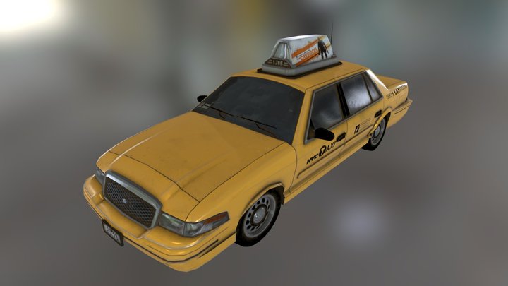 TD Taxi A01 3D Model