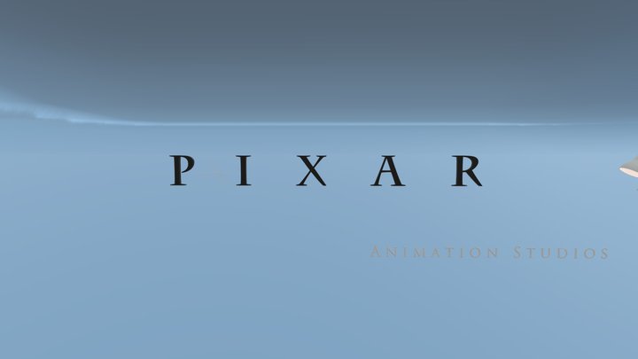 Pixar Animation Studios (2008-2018) Logo Remake 3D Model