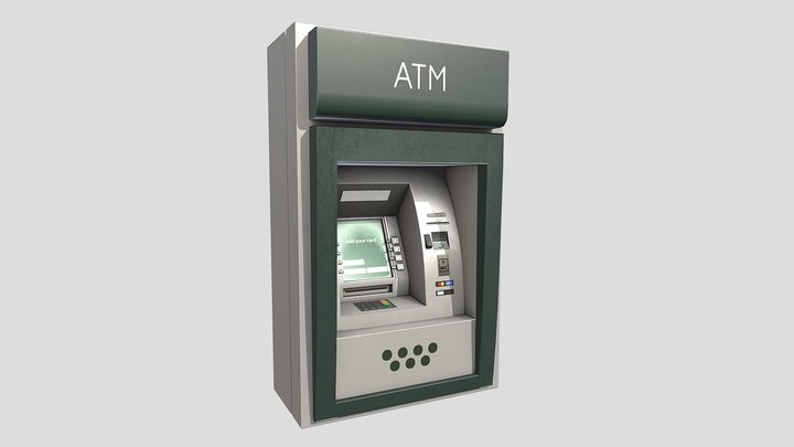 ATM (Game-ready model) 3D Model