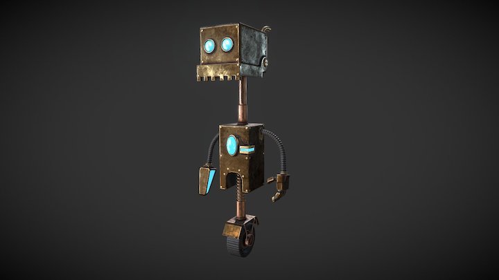 SteamPunkBot 3D Model