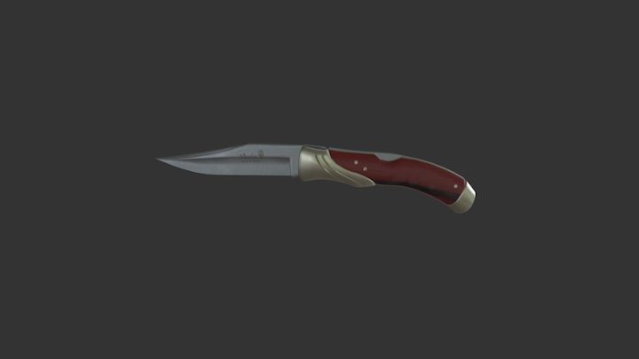 Muela hunting knife 3D Model