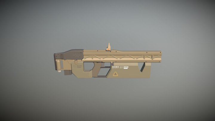 Liner Motor Rifle by aaron beck concept 3D Model
