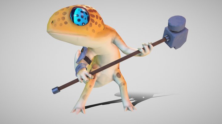 Leopard Hunter Model 3D Model
