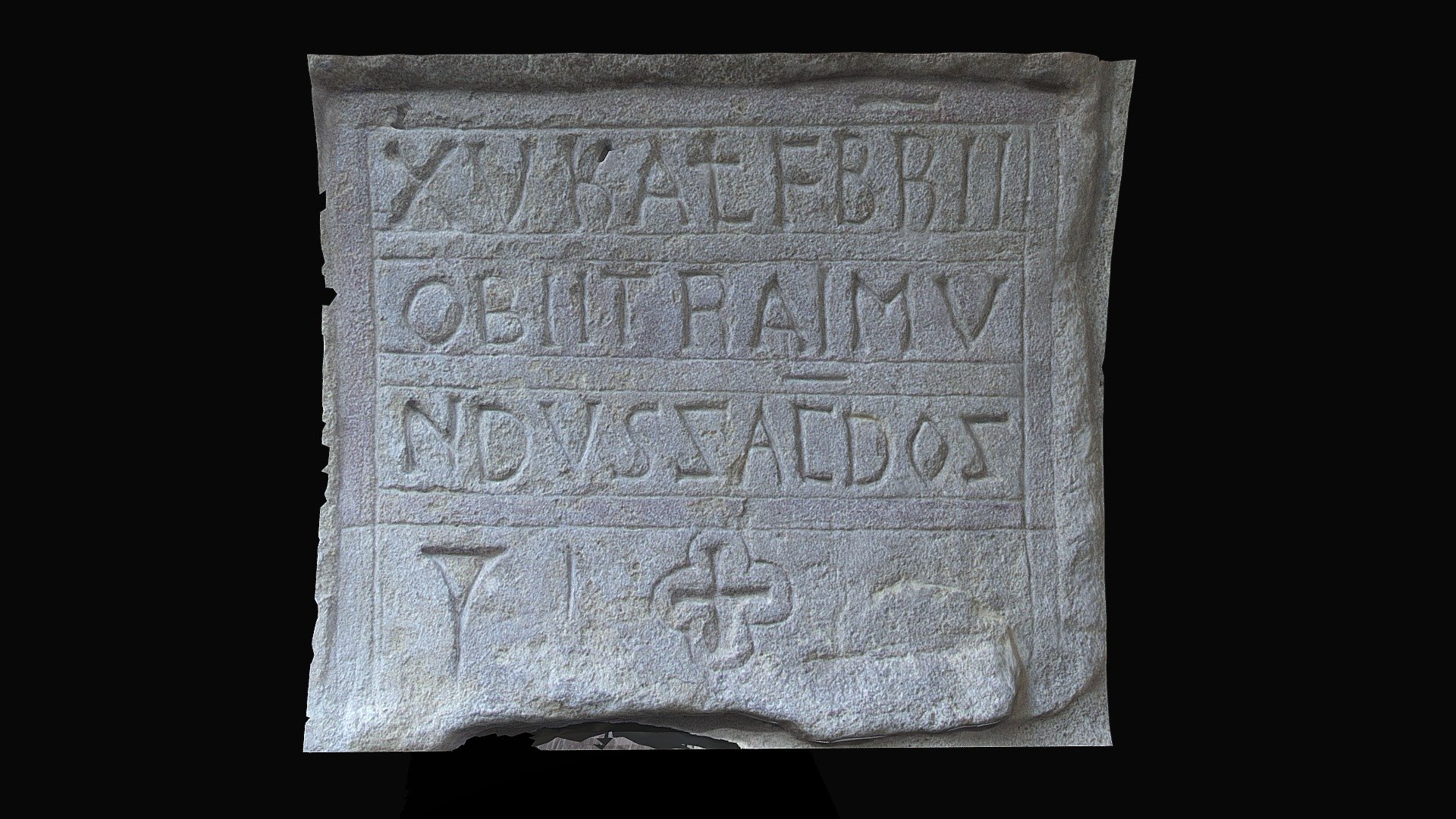 INSCRIPCIÓN DEL CLAUSTRO DE RODA. ALA SUR ARCO 6 — Sketchfab embed 3D viewer