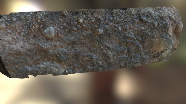 Corte topográfico en la Cañada real 3D Model