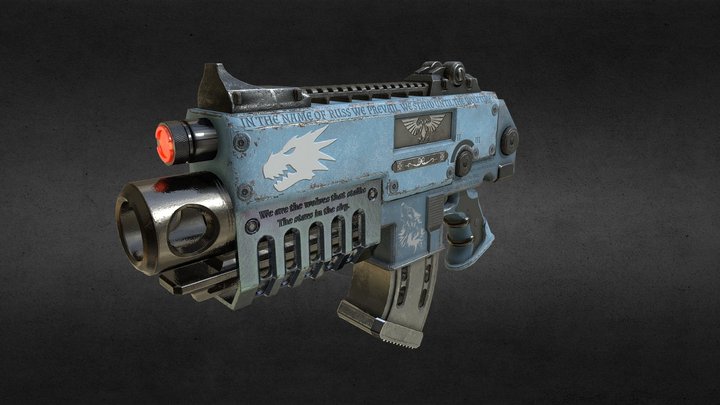 Standard Adeptus Astartes "Asaheim" Pattern Bolt 3D Model