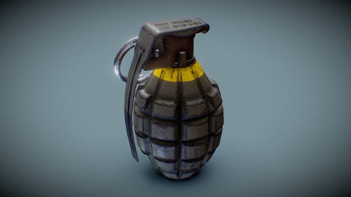 Mk2 Grenade 3D Model