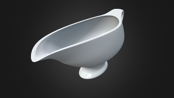Sauceboat high poly 3D Model