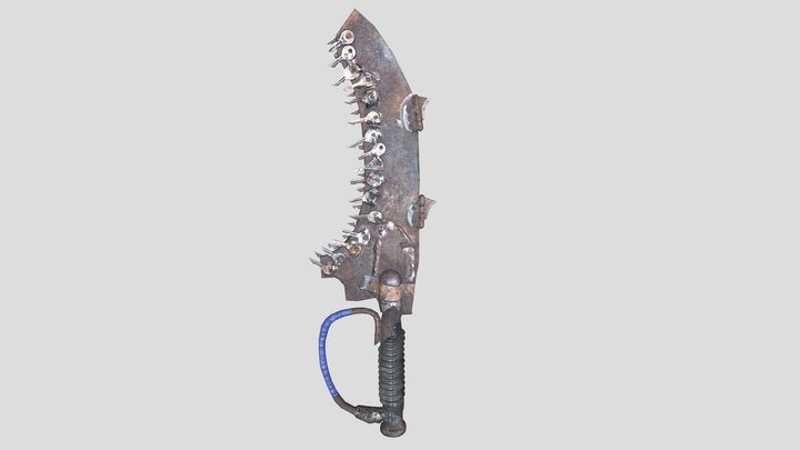 Postapocaliptic brutal sword 3D Model