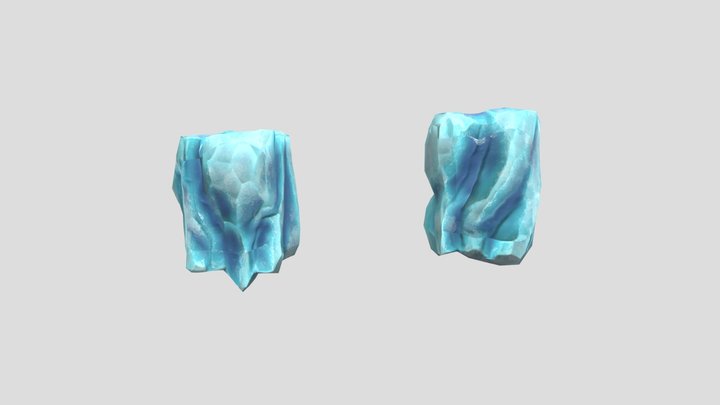 Vertical Ice Cube 3D Model