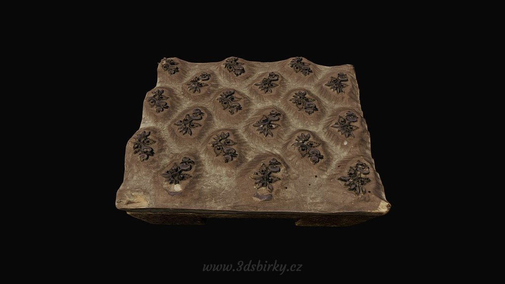 Blueprint form / Modrotiskařská forma — Sketchfab embed 3D viewer