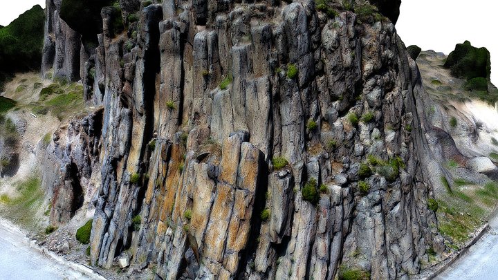 Columnar Lavas, Lesvos, Greece 3D Model