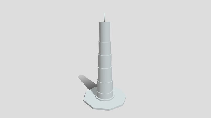 Traffic Pole - no color 3D Model