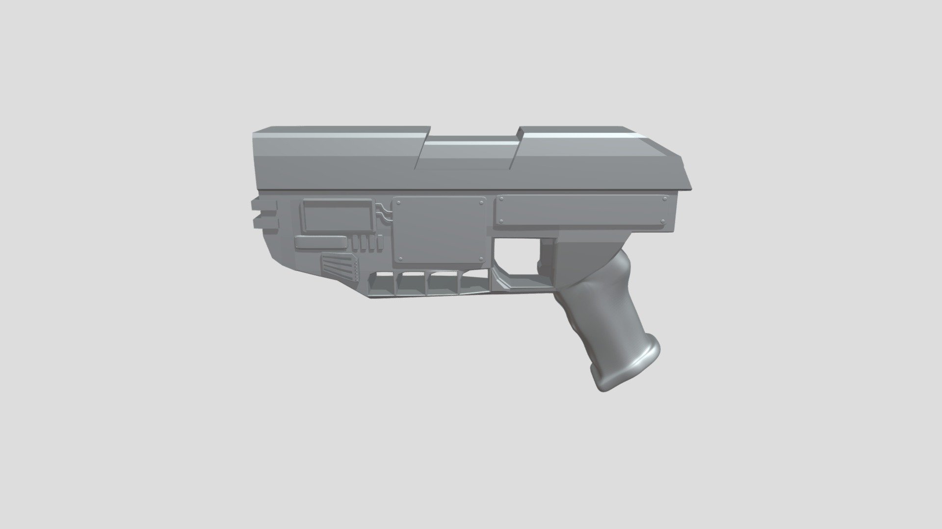 Sci-Fi Weapon (Pistol) - Download Free 3D model by Mikl_Ray (@mikllray1 ...