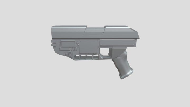 Sci-Fi Weapon (Pistol) 3D Model
