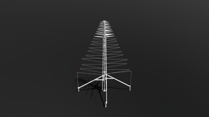AAVS1.5 Antenna Low Poly Mesh 3D Model