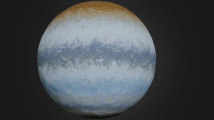 Jupiter Like Planet 3D Model