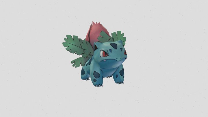 Ivysaur 002 3D Model