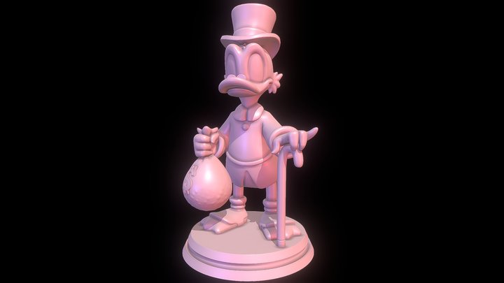 Scrooge McDuck 3D print 3D Model