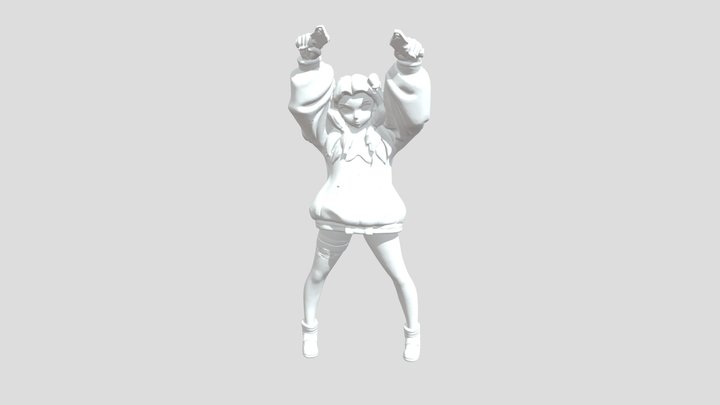 Cyberpunk Character Rebekka 3D Model