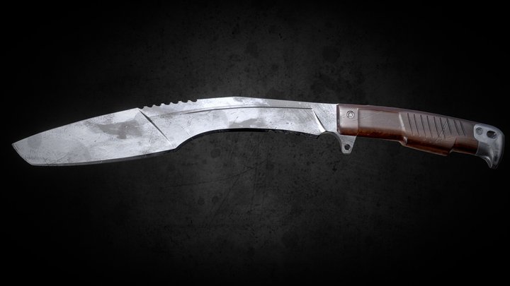 Kukri knife 3D Model