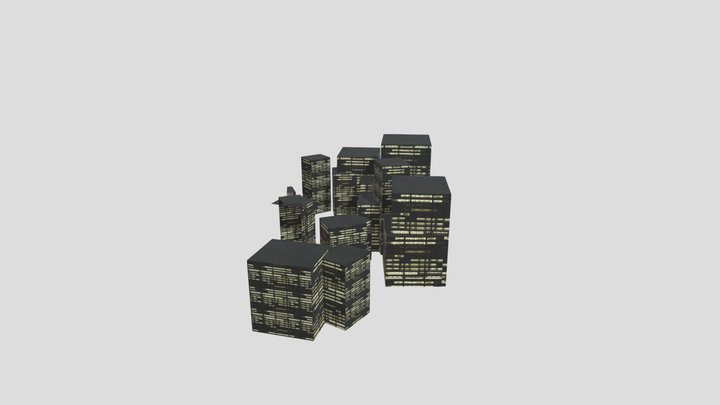 Skyscrapper (intended for skybox) 3D Model