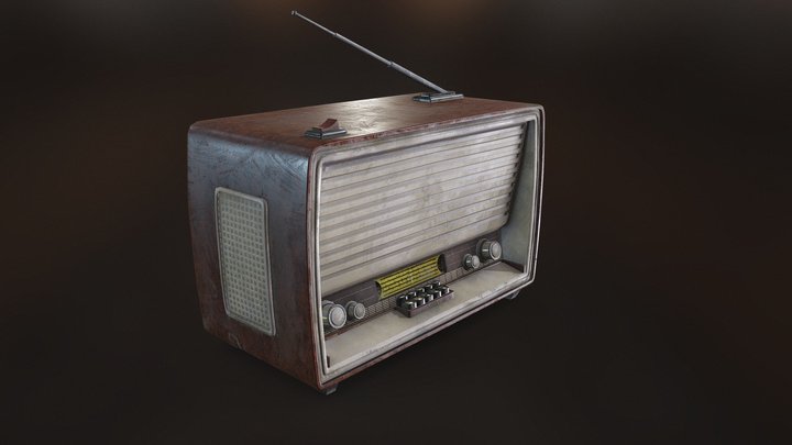Old Radio asset 3D Model