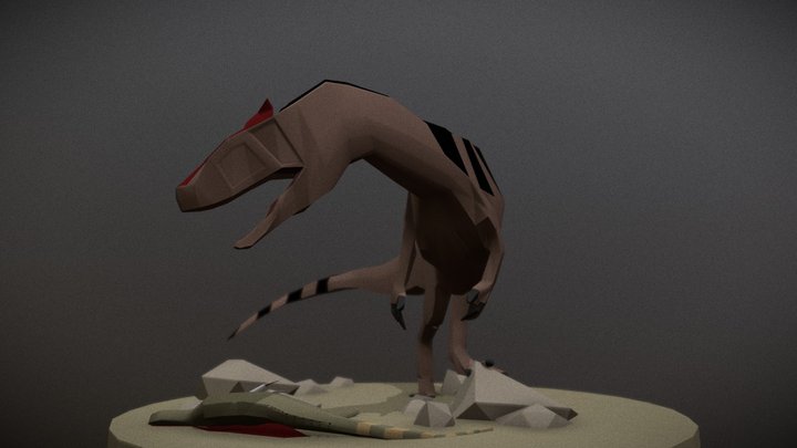 Allosaurs Base figure 3D Model