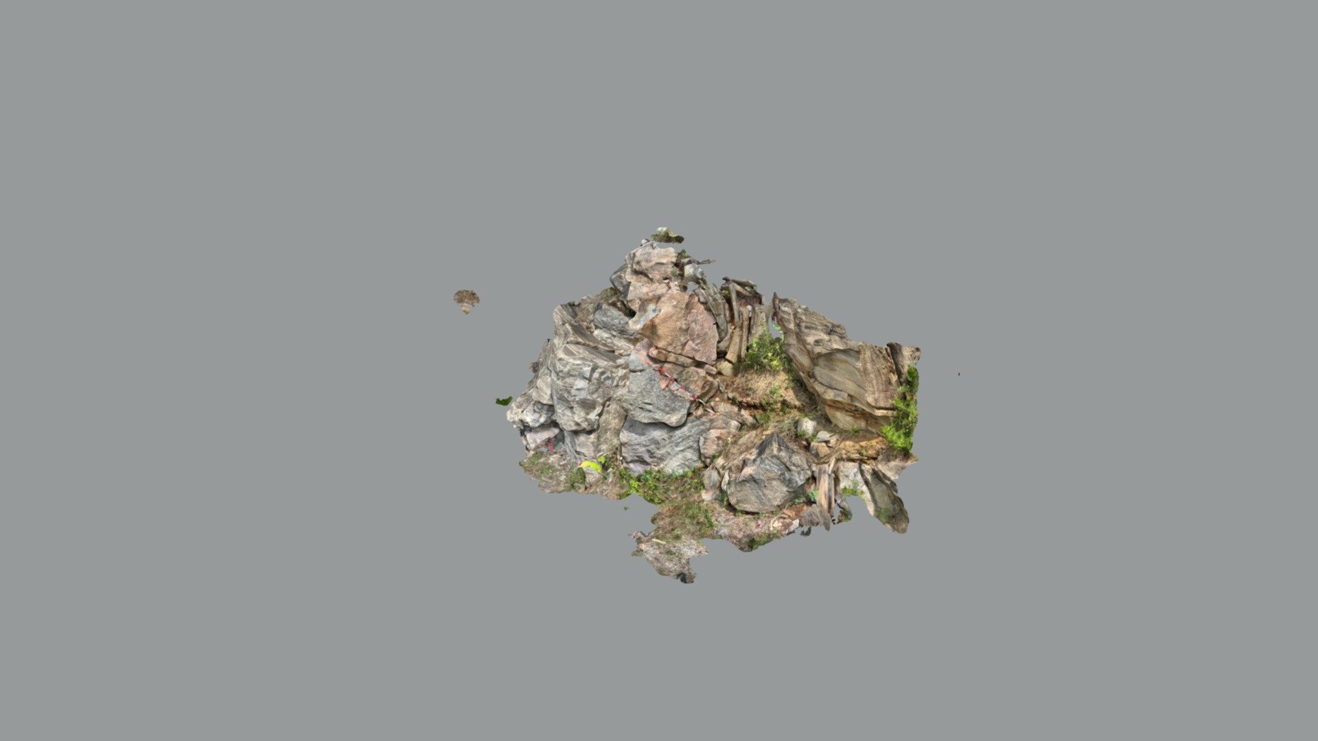 metasedimentary belt rock outcrop
