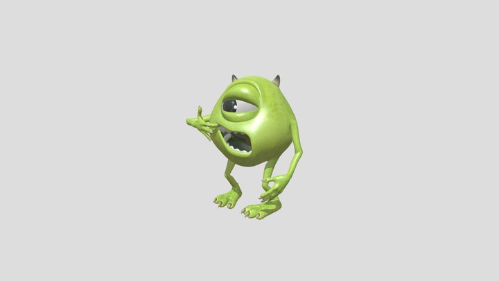 Monsters Inc Mike 3D Model